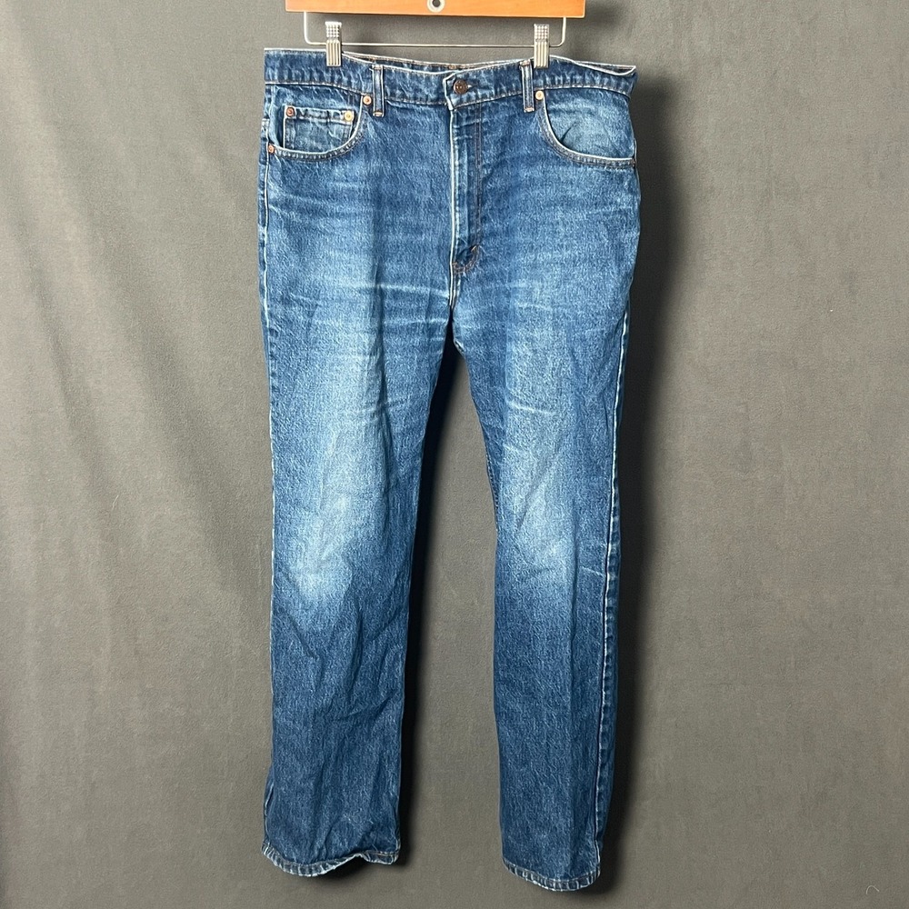 Vtg 80s 90s Levis 517 Red Tab Bootcut Jeans Mens 38x30 Made in USA Blue Denim